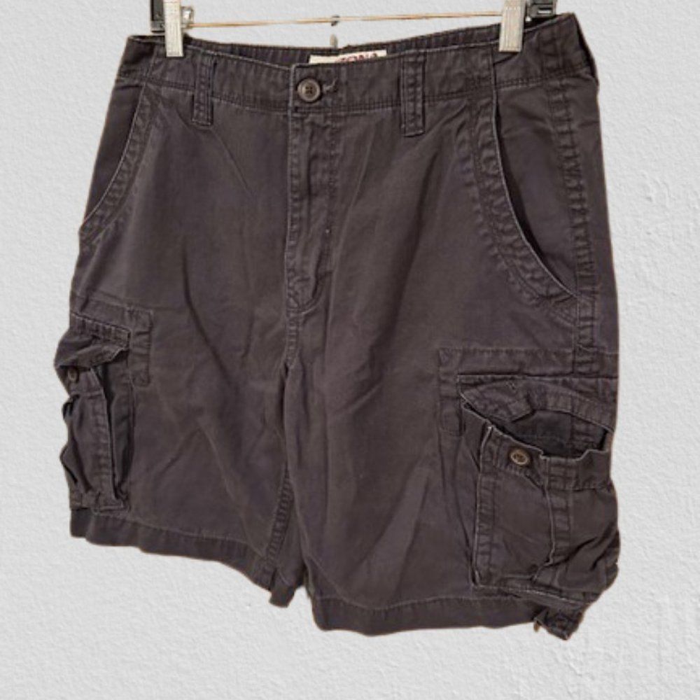 *****   Men's Arizona Navy Blue Cargo Shorts  4382  Waist 32